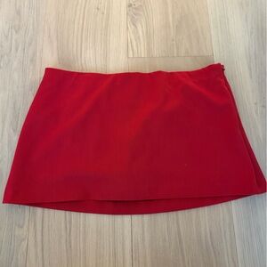 Abercrombie & Fitch Red Mini Skort
